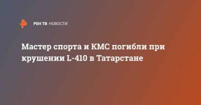 Мастер спорта и КМС погибли при крушении L-410 в Татарстане