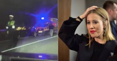 Автомобиль , в котором ехала Ксения Собчак, устроил смертельное ДТП в Сочи (видео)