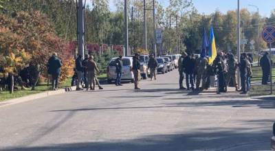 Полиция Киевщины обеспечивает безопасность во время акции в Козине