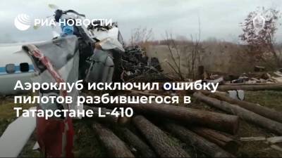 Аэроклуб заявил, что экипаж упавшего в Татарстане L-410 был опытным, а самолет исправен