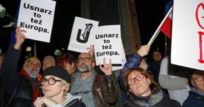 В Польше прошли акции в поддержку членства в Евросоюзе