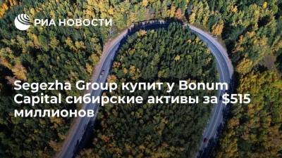 Segezha Group купит у Bonum Capital лесные активы в Сибири за 515 миллионов долларов