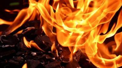 В Кузнецком районе произошел крупный пожар