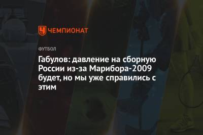 Габулов: давление на сборную России из-за Марибора-2009 будет, но мы уже справились с этим