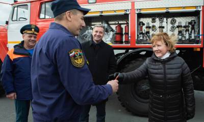 Старинное поморское село в Карелии получило новую пожарную машину за счет бюджета