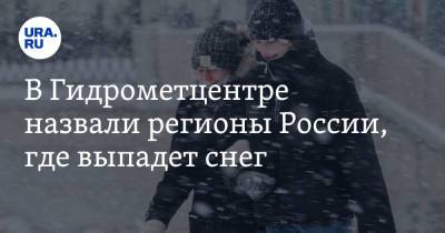 В Гидрометцентре назвали регионы России, где выпадет снег