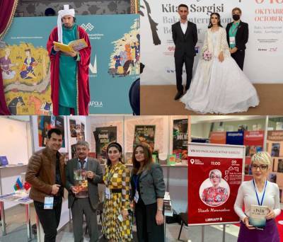 Жених и невеста создали семью на книжной выставке в Баку, ковер любви, "аппетитные" издания… (ФОТО) - trend.az - Baku