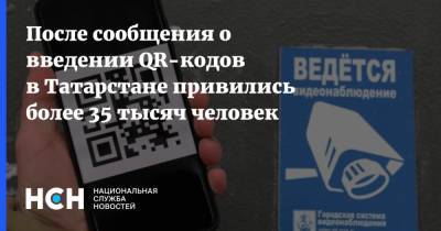 После сообщения о введении QR-кодов в Татарстане привились более 35 тысяч человек