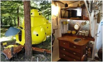 «Безумный ученый» из Новой Зеландии построил в лесу желтую подводную лодку