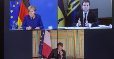 Зеленский, Макрон и Меркель обсудили подготовку к саммиту "нормандской четверки"