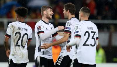 Германия первой среди всех команд квалифицировалась на ЧМ в Катаре - sportarena.com - Армения - Германия - Румыния - Македония - Катар