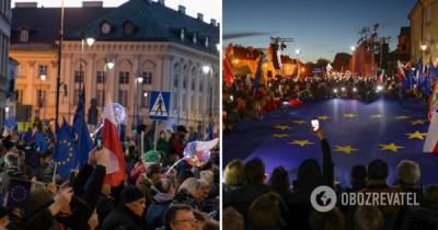 Протесты в Польше – в Польше десятки тысяч людей вышли на митинги, причина – фото