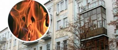 В центре Киева горит жилой дом: видео