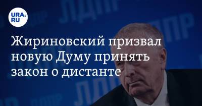 Жириновский призвал новую Думу принять закон о дистанте