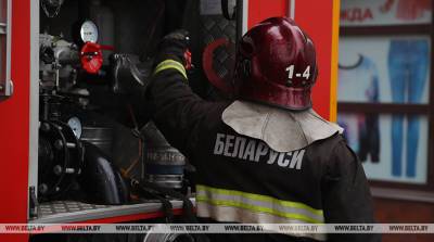При пожаре в Могилевском районе повреждены 11 строительных бытовок