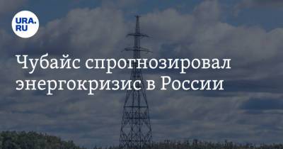 Чубайс спрогнозировал энергокризис в России