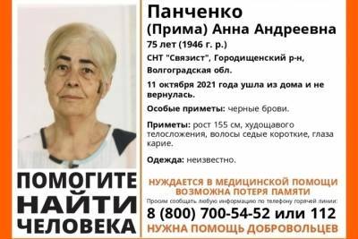 В Волгоградской области 2-й день ищут 75-летнюю пенсионерку