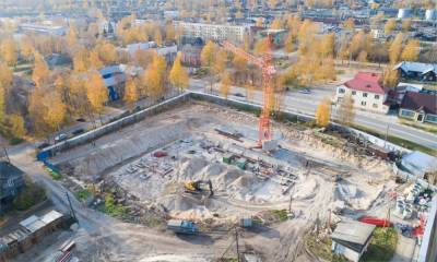 Строительство школы в Медвежьегорске: итоги трёх месяцев работы