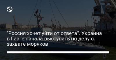 "Россия хочет уйти от ответа". Украина в Гааге начала выступать по делу о захвате моряков