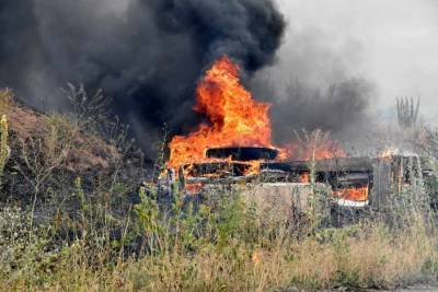 Бойцы ВСУ устроили пожар, пытаясь обогреть выделенное жилище