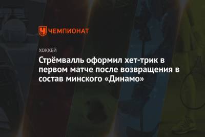 Стрёмвалль оформил хет-трик в первом матче после возвращения в состав минского «Динамо»