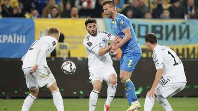Сборная Украины сыграла вничью с Боснией в отборочном матче ЧМ-2022