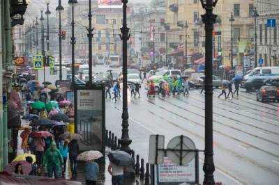 В среду в Петербург возвращаются дожди