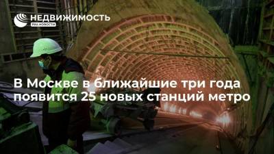 Мэрия: в Москве в ближайшие три года появится 25 новых станций метро