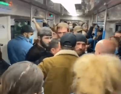 В вагоне московского метро снова произошёл конфликт