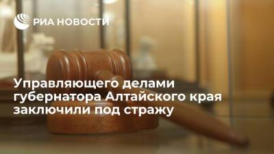 Управделами губернатора Алтайского края Степанова заключили под стражу на два месяца