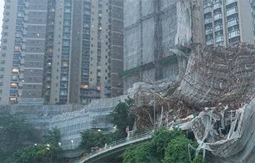 Гонконг накрыл мощный тайфун: видео