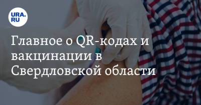 Главное о QR-кодах и вакцинации в Свердловской области
