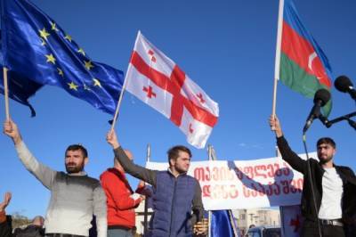 В Киеве началась акция в поддержку Саакашвили
