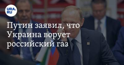 Путин заявил, что Украина ворует российский газ