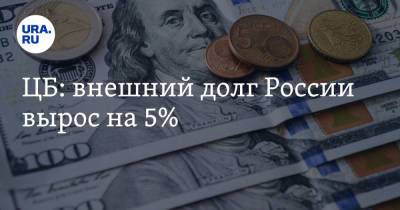 ЦБ: внешний долг России вырос на 5%