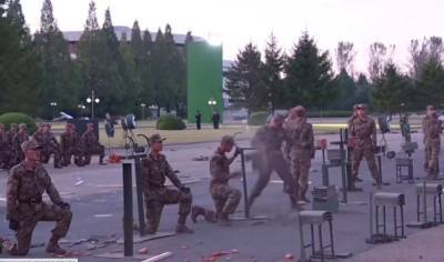 Спецназ КНДР "крушил бетон кулаками и головой" на выставке в Пхеньяне