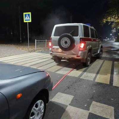 В Ульяновске сотрудники Росгвардии не бросили в беде автоледи