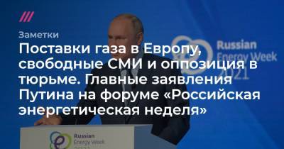 «Красивая женщина, я ей говорю одно, а она мне — другое»: о чем Путин говорил на энергетическом форуме
