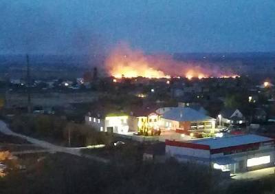 Очевидцы сообщили о загорании полей в Семчине