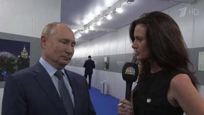 Владимир Путин дал интервью американскому каналу CNBC