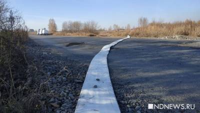 Дорога в Солнечный перекрыта для подачи воды пожарным (ФОТО)