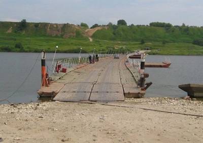 В Спасском районе закрыли движение по наплавному мосту