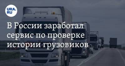 В России заработал сервис по проверке истории грузовиков
