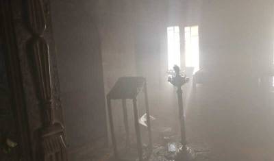 В одном из районов Башкирии загорелась церквь Екатерины Великомученицы