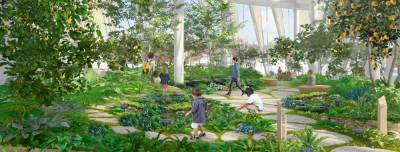 Огородами и парками: Nikken Sekkei показал общественные пространства на Охте
