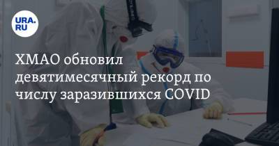 ХМАО обновил девятимесячный рекорд по числу заразившихся COVID