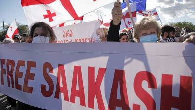 В Тбилиси готовятся к митингу за освобождение Саакашвили