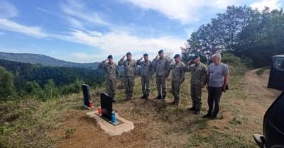 В Боснии открыт памятник литовскому военному Н. Вальтерису