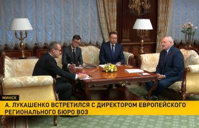 Александр Лукашенко встретился с региональным директором ВОЗ Хансом Клюге