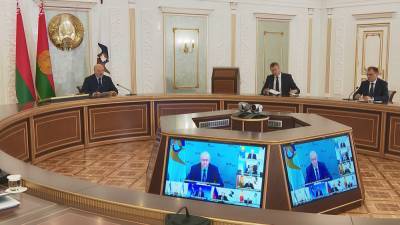А.Лукашенко принял участие в онлайн-саммите ЕАЭС
